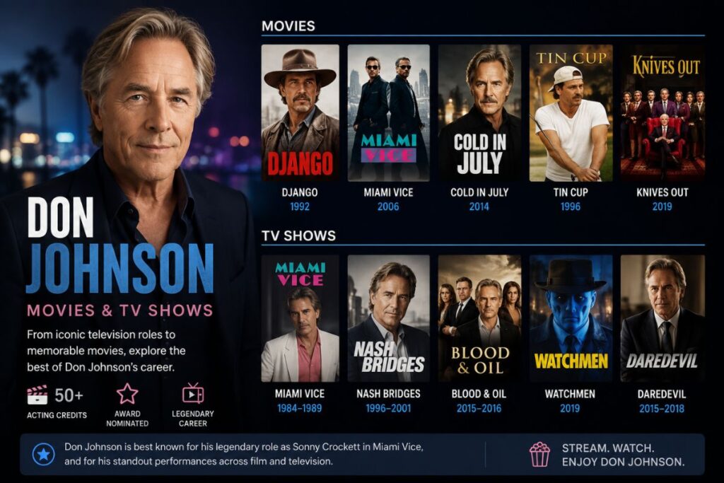 Don Johnson Movies and TV Shows